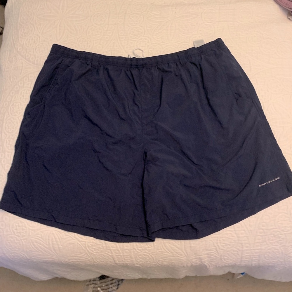 EUC Columbia PFG Omnishade swim trunks, Navy